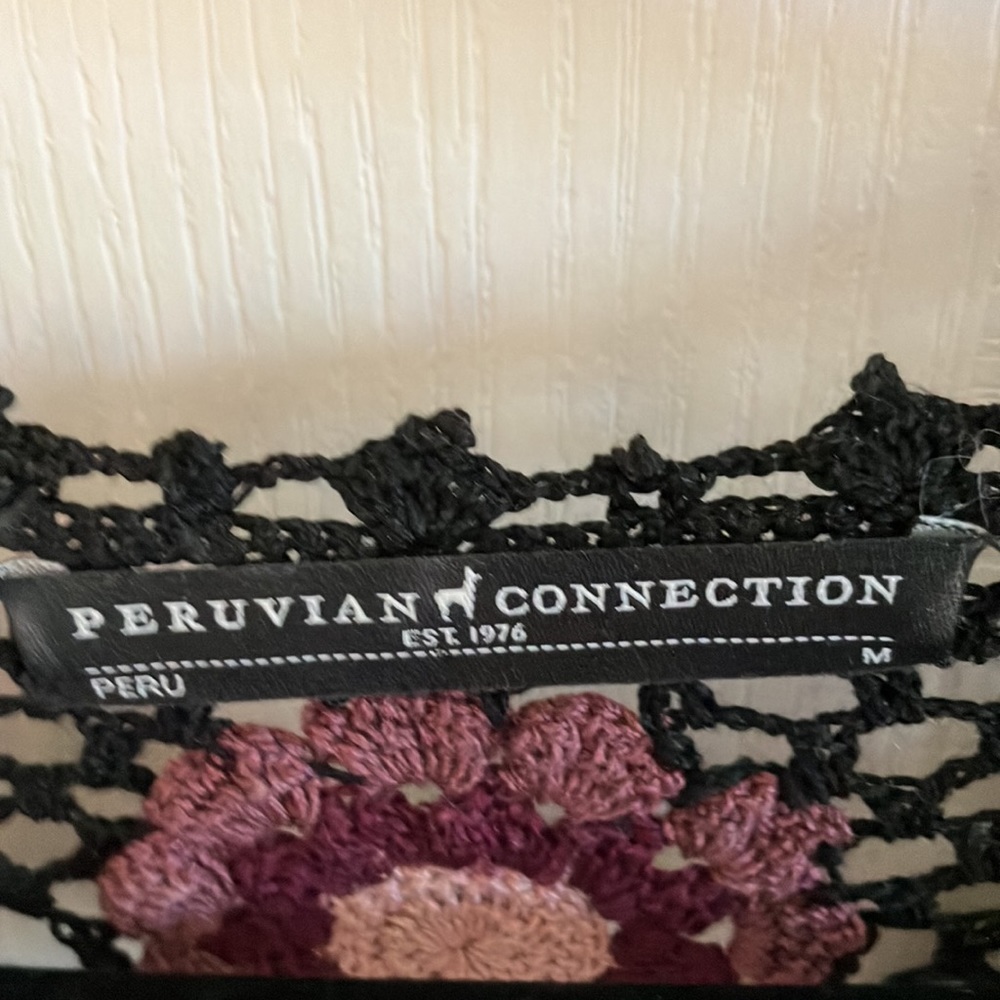 Peruvian Connection Crocheted Sweater - Picture 2 of 6